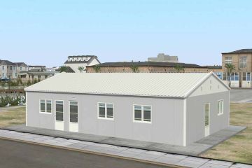 89 m² Előgyártott Etkezde Epület