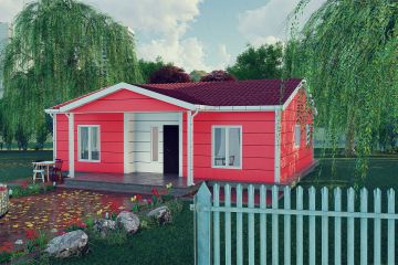 100 m² Acélvázas ház