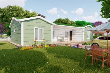 102 m² Acélvázas ház