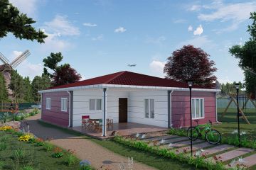 123 m² Acélvázas ház