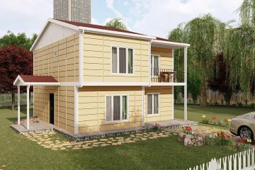 137 m² Acélvázas ház